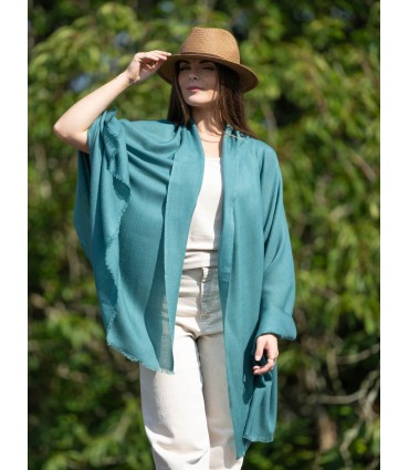 Foulard uni laine-soie ASWGREEND