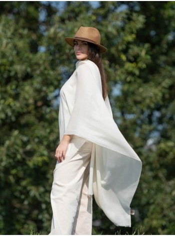 Foulard uni laine-soie ASWKORA