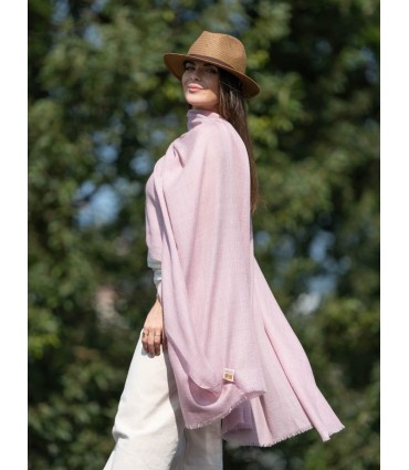 Foulard uni laine-soie ASWROSEL