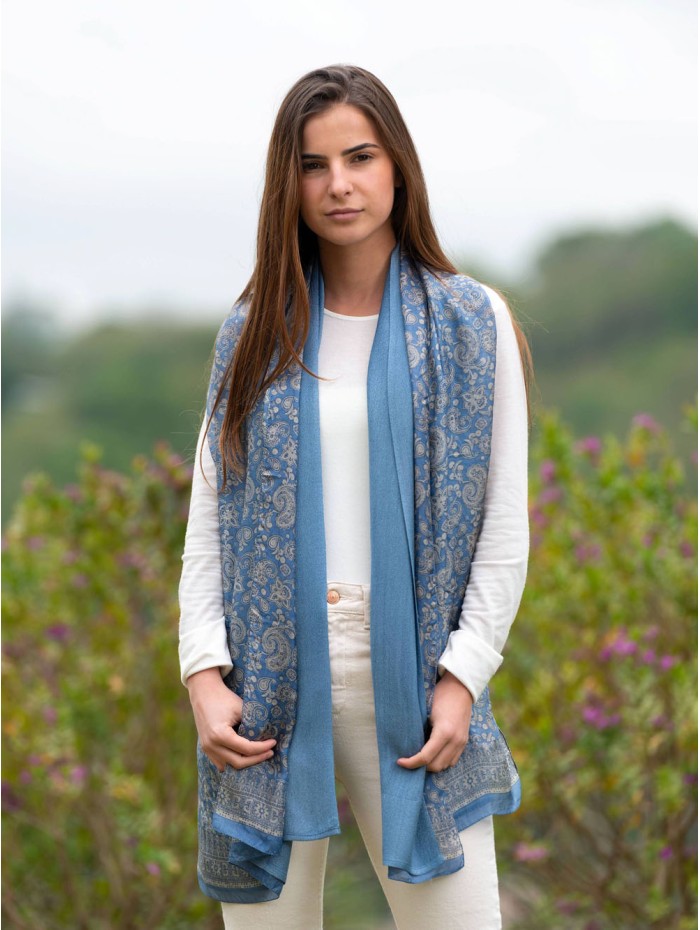Fular de seda doble ASK190CDA