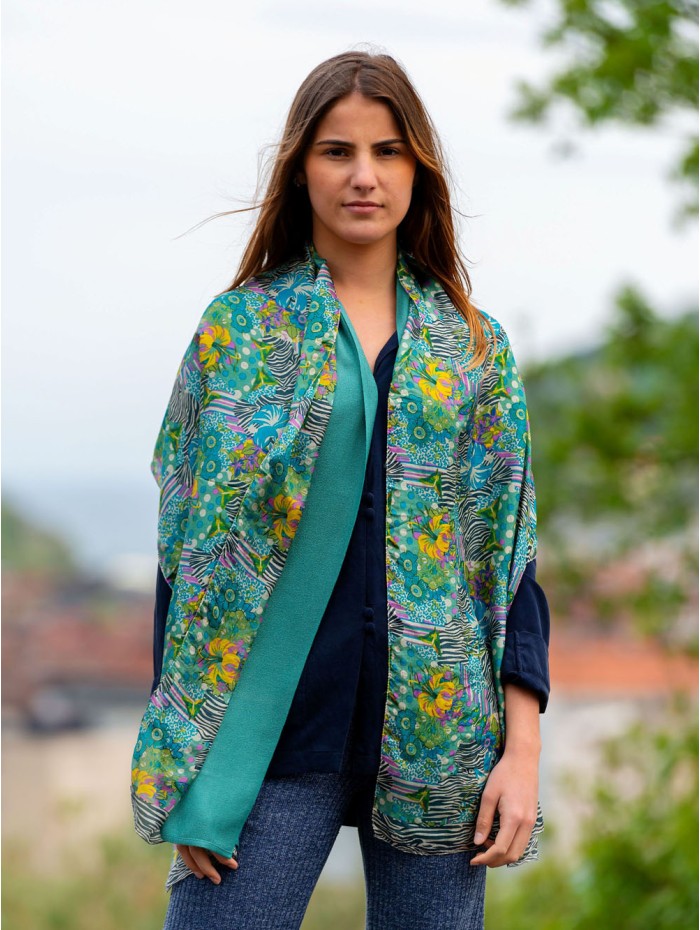 Foulard double en soie ASK189CD