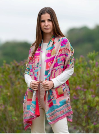 Foulard double en soie ASK187CD