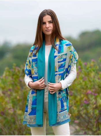 Foulard double en soie ASK187CD