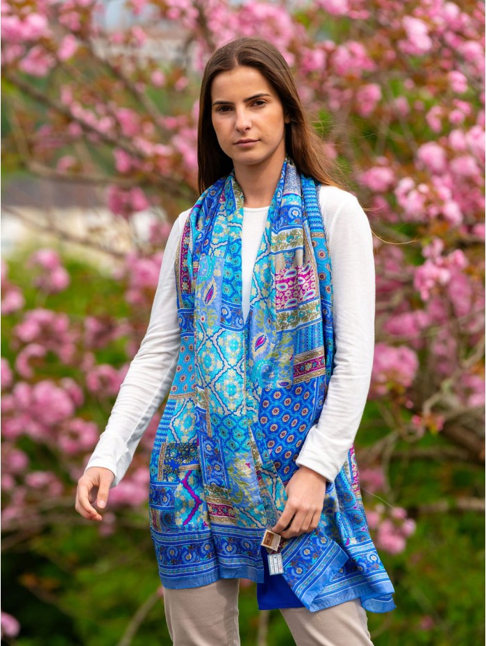 Foulard double en soie ASK182CD