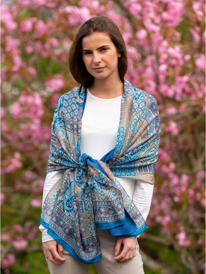Foulard double en soie ASK182CD
