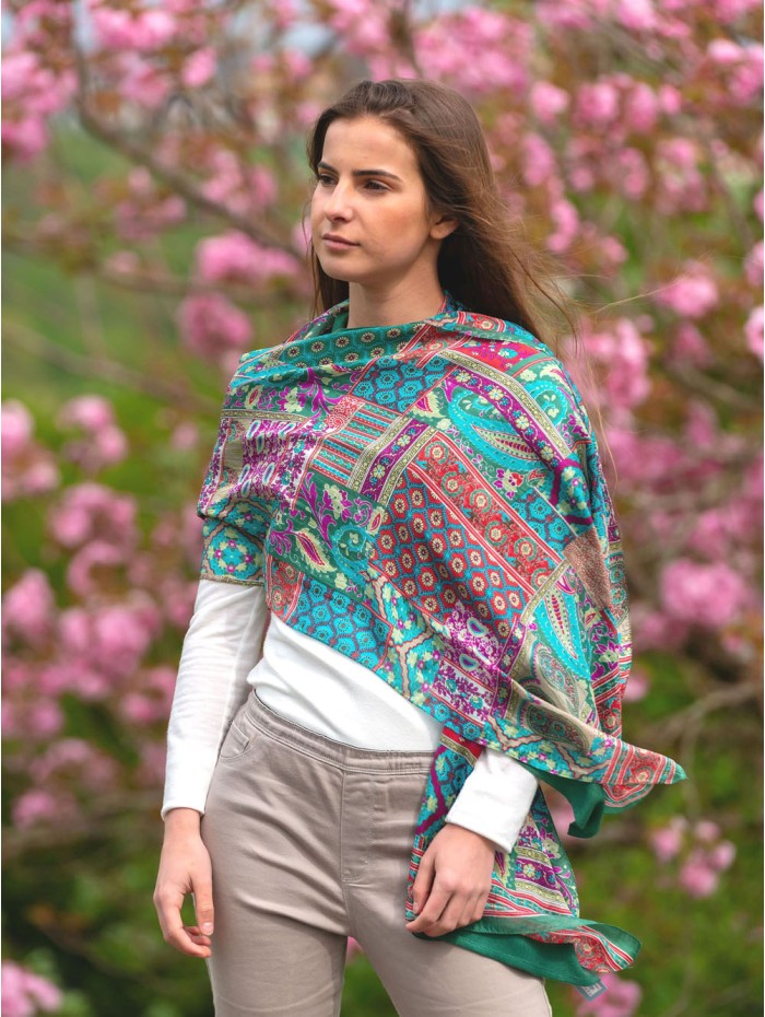 Foulard double en soie ASK182CD