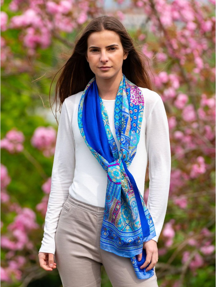 Foulard double en soie ASK182CD