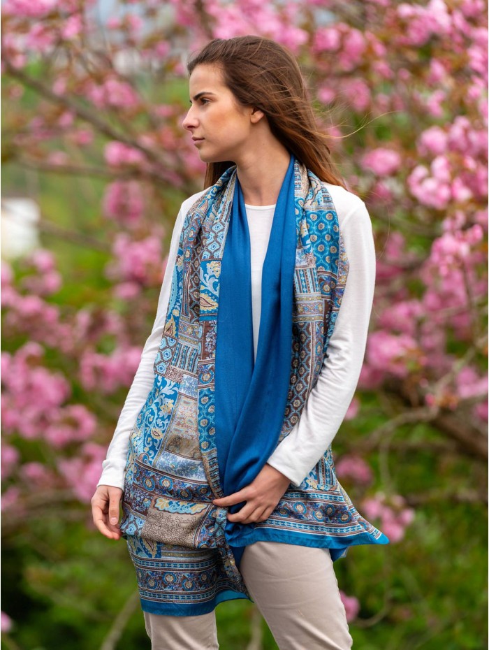 Foulard double en soie ASK182CD