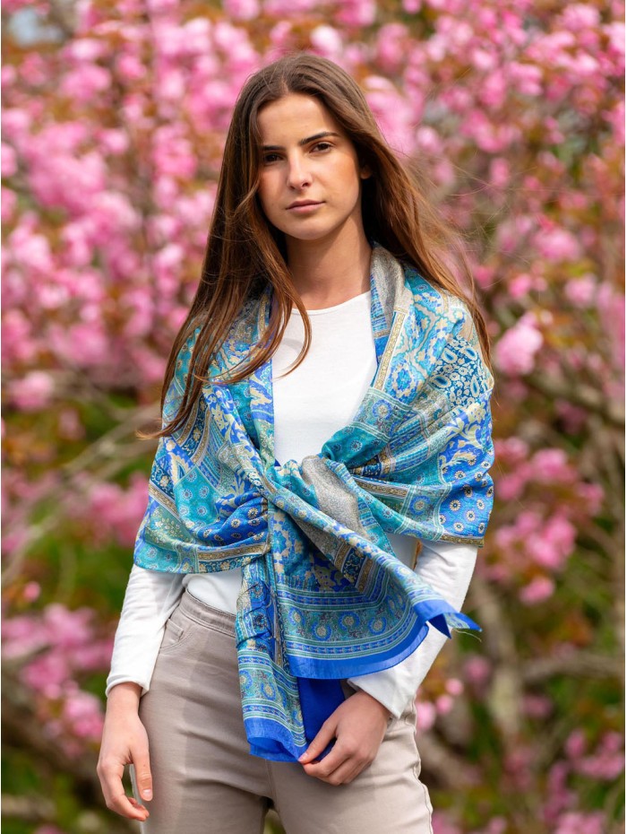 Foulard double en soie ASK182CD