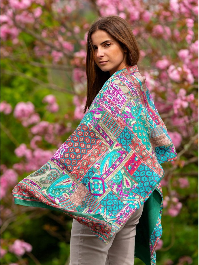 Foulard double en soie ASK182CD
