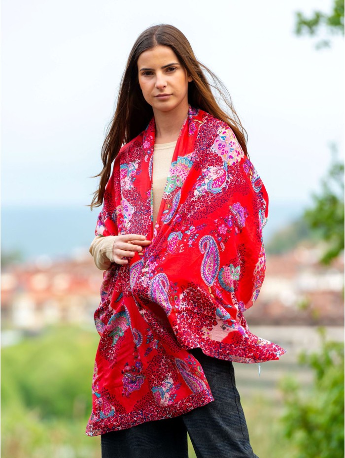 Foulard double en soie ASK165CD