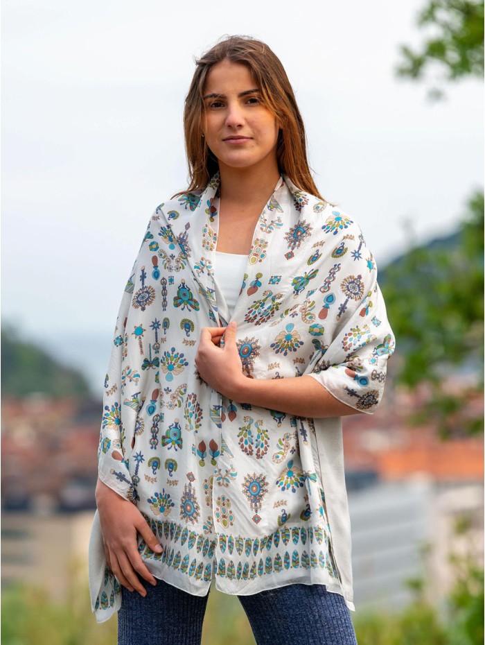 Double silk foulard ASK139CD