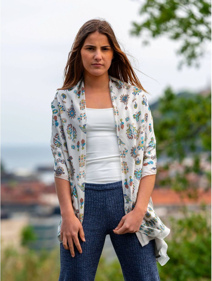 Double silk foulard ASK139CD