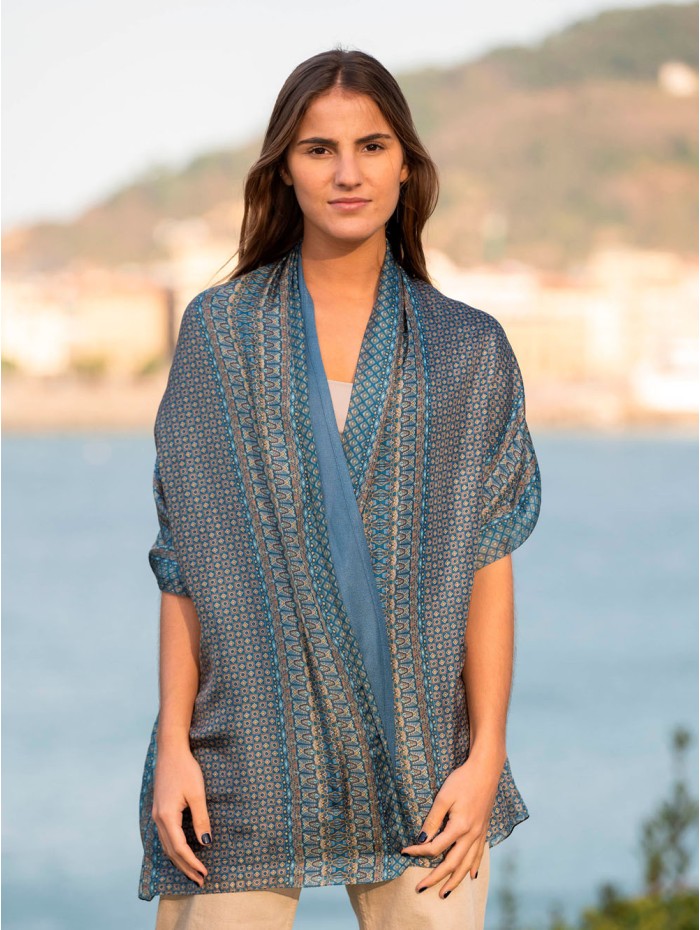 Foulard double en soie ASK135CDB