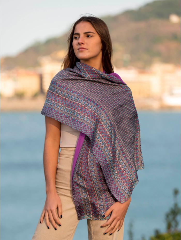 Foulard double en soie ASK135CDB