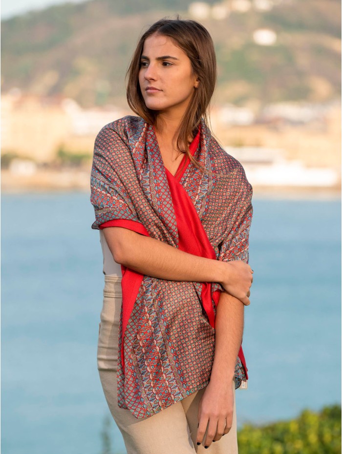 Foulard double en soie ASK135CDB