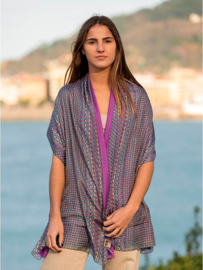 Foulard double en soie ASK135CDB