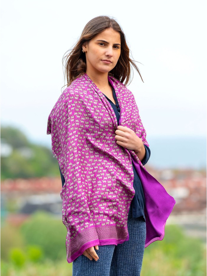 Foulard double en soie ASK132CD