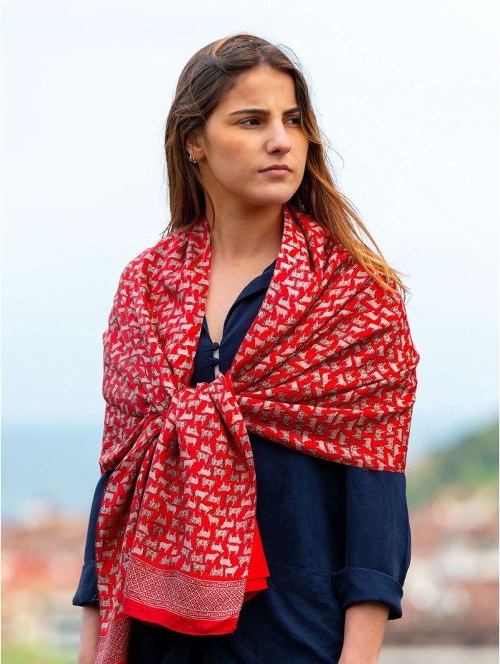 Foulard double en soie ASK132CD