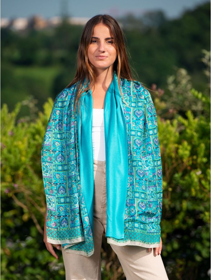 Foulard double en soie ASK127CD