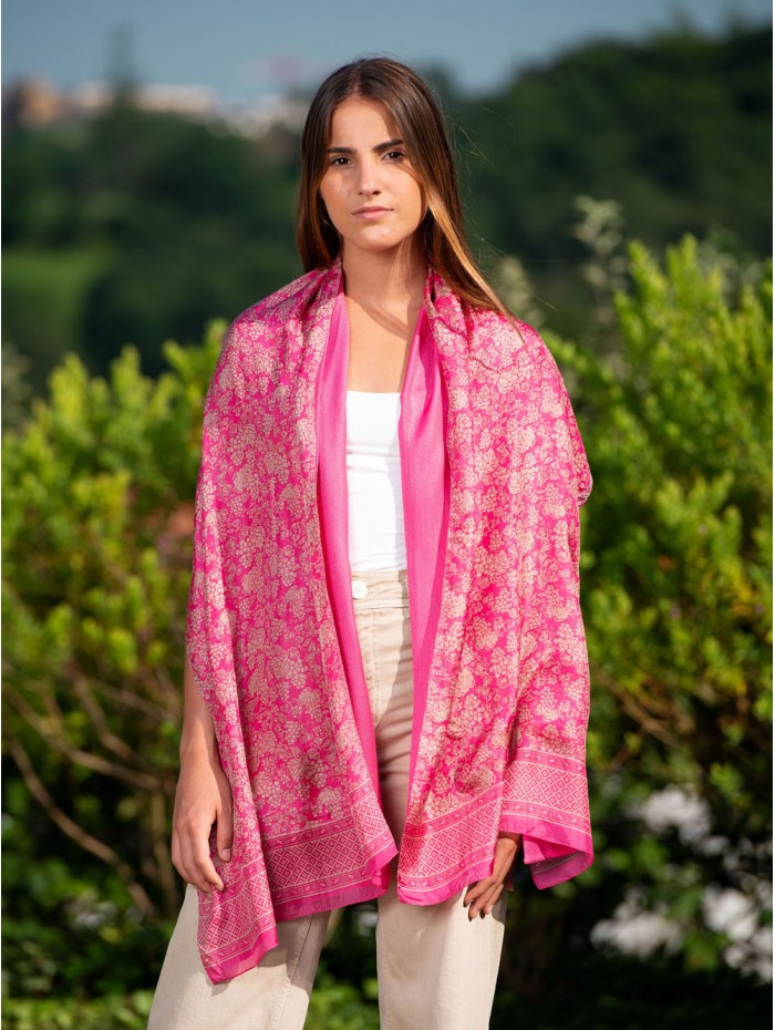 Foulard double en soie ASK126CD