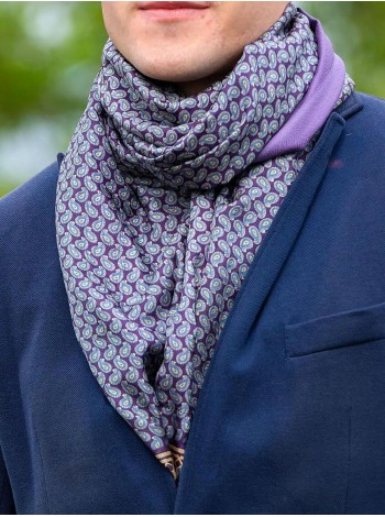 Foulard double en soie ASK124CDB