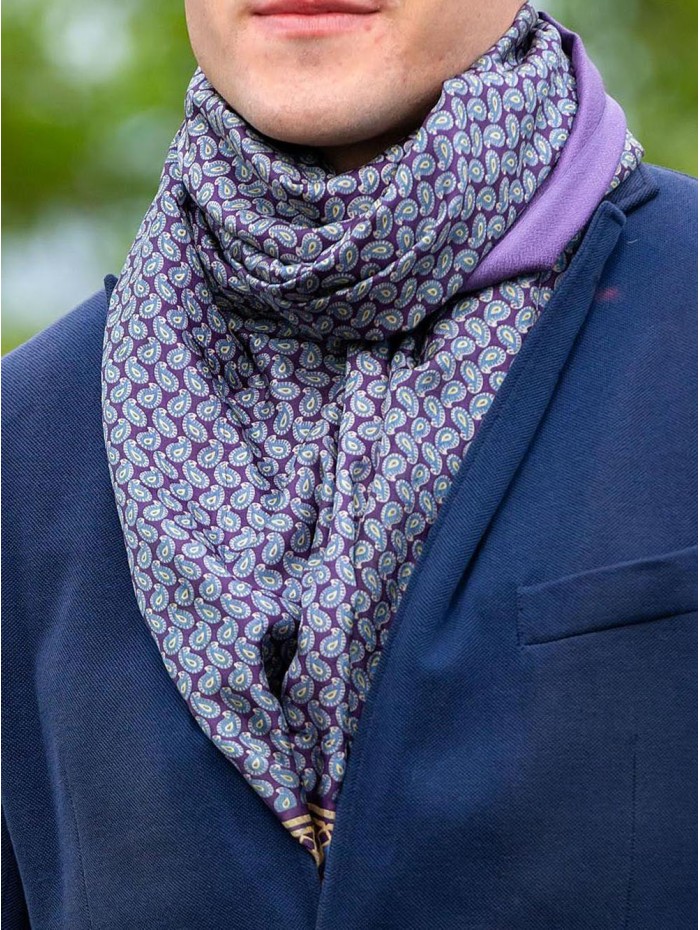 Double silk foulard ASK124CDB