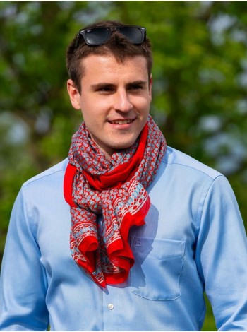 Foulard double en soie ASK124CDB