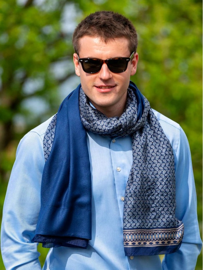Double silk foulard ASK124CDB