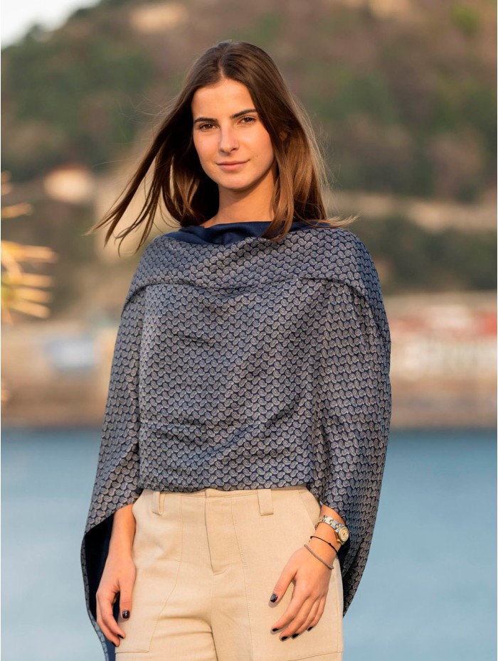 Foulard double en soie ASK124CDB