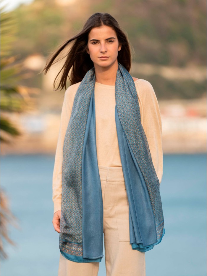 Double silk foulard ASK124CDB