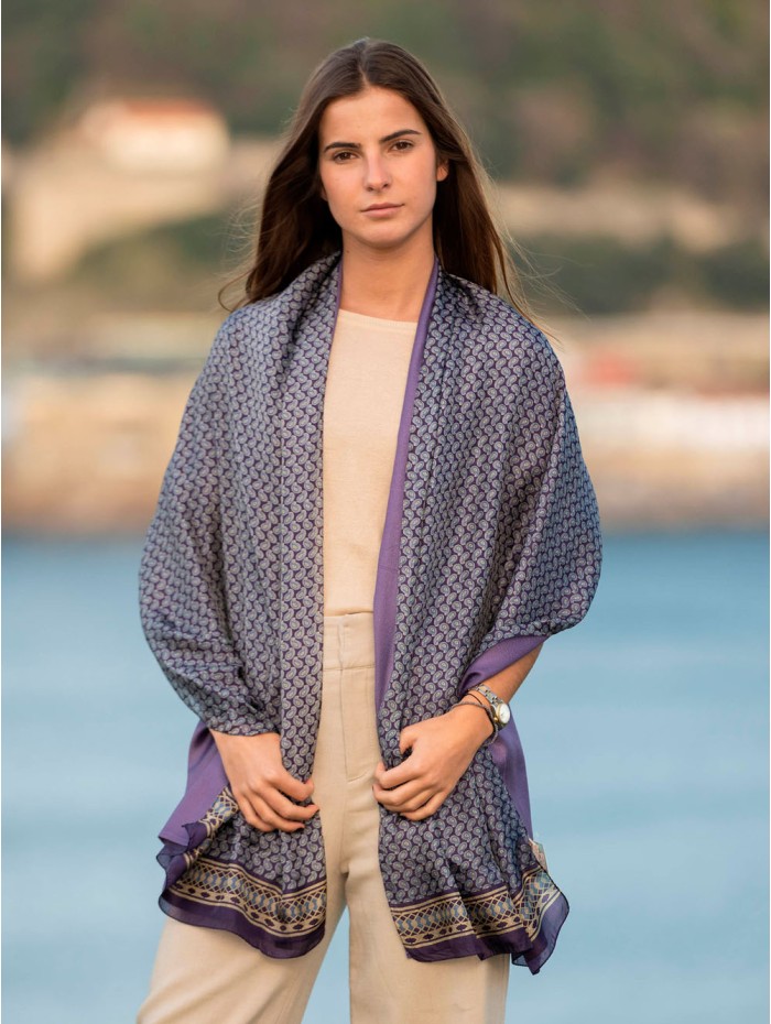 Double silk foulard ASK124CDB