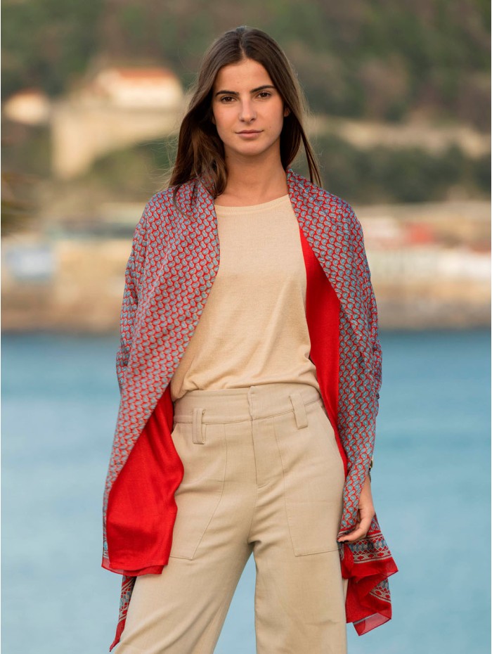 Double silk foulard ASK124CDB