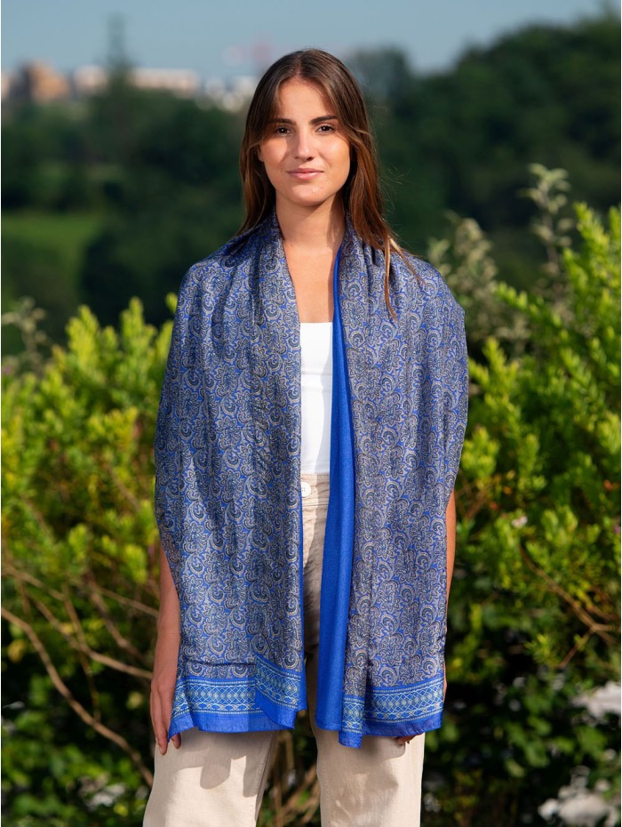 Foulard double en soie ASK124CDA
