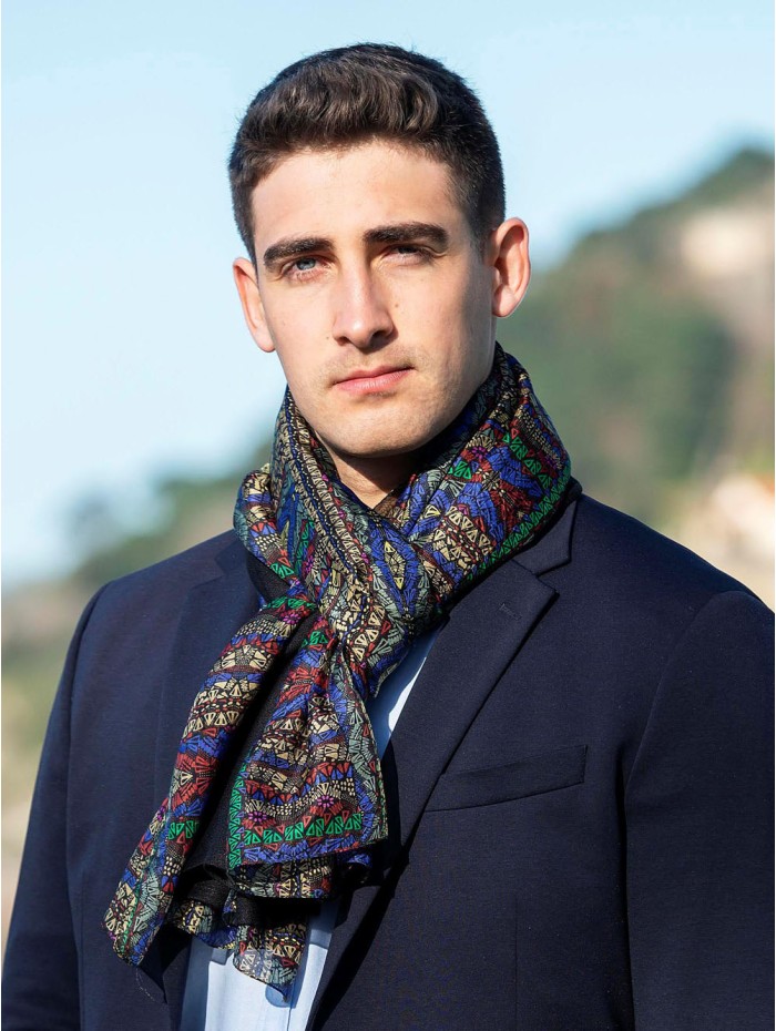 Foulard double en soie ASK121CD