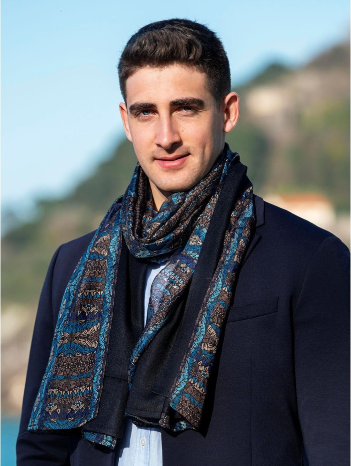 Foulard double en soie ASK121CD