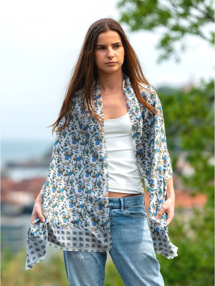 Foulard double en soie ASK90CD