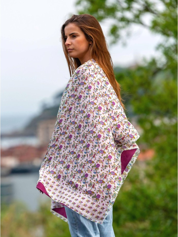 Foulard double en soie ASK90CD