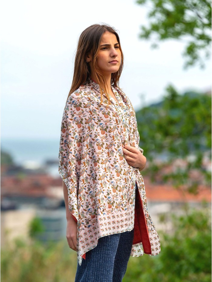 Foulard double en soie ASK90CD