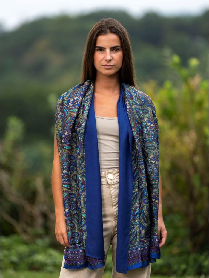 Foulard double en soie ASK83CD