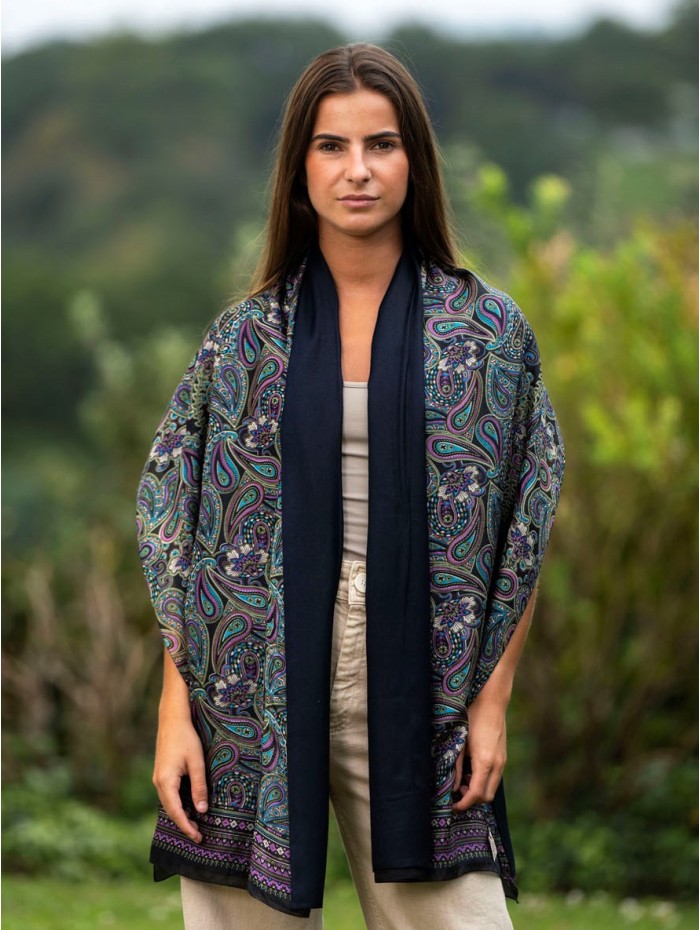Foulard double en soie ASK83CD