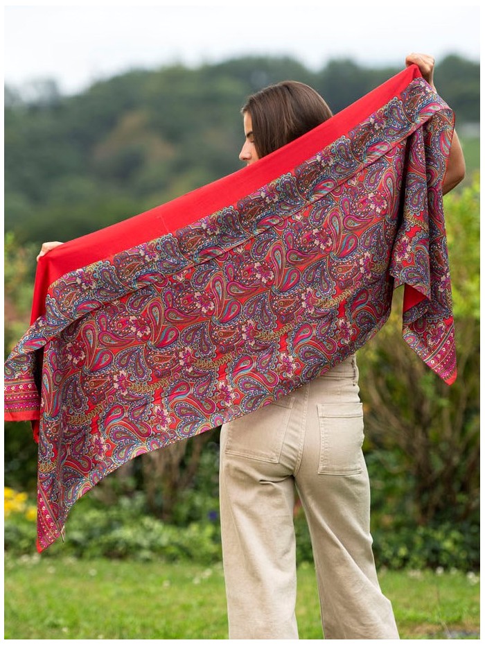 Foulard double en soie ASK83CD