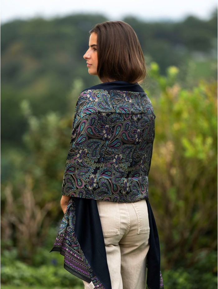 Foulard double en soie ASK83CD