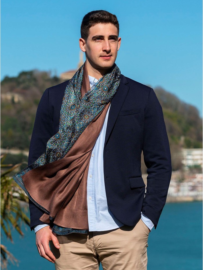 Foulard double en soie ASK82CD