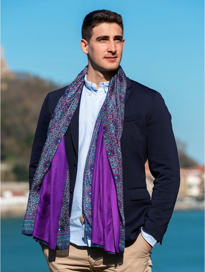 Foulard double en soie ASK82CD