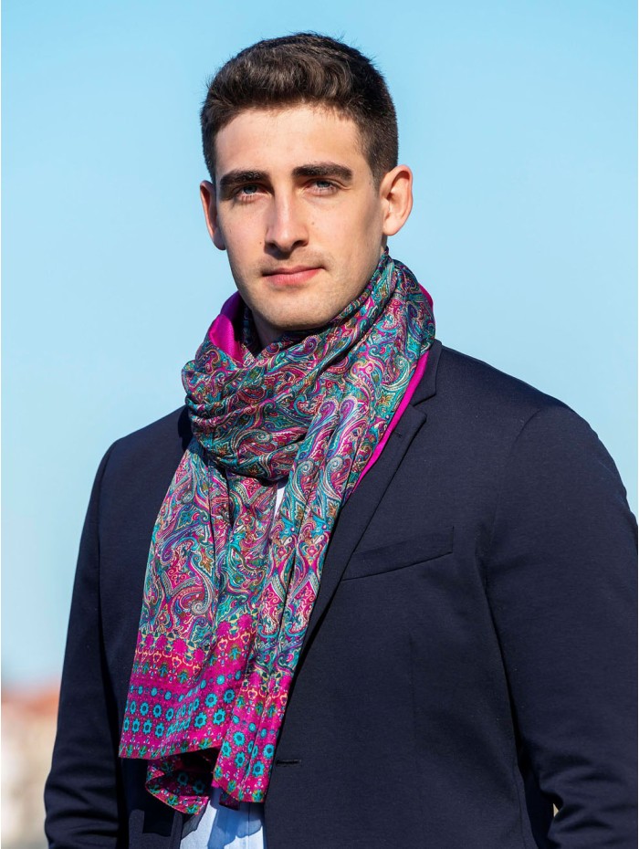 Foulard double en soie ASK81CD