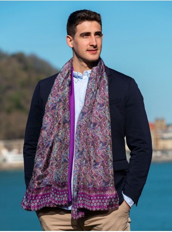 Foulard double en soie ASK81CD