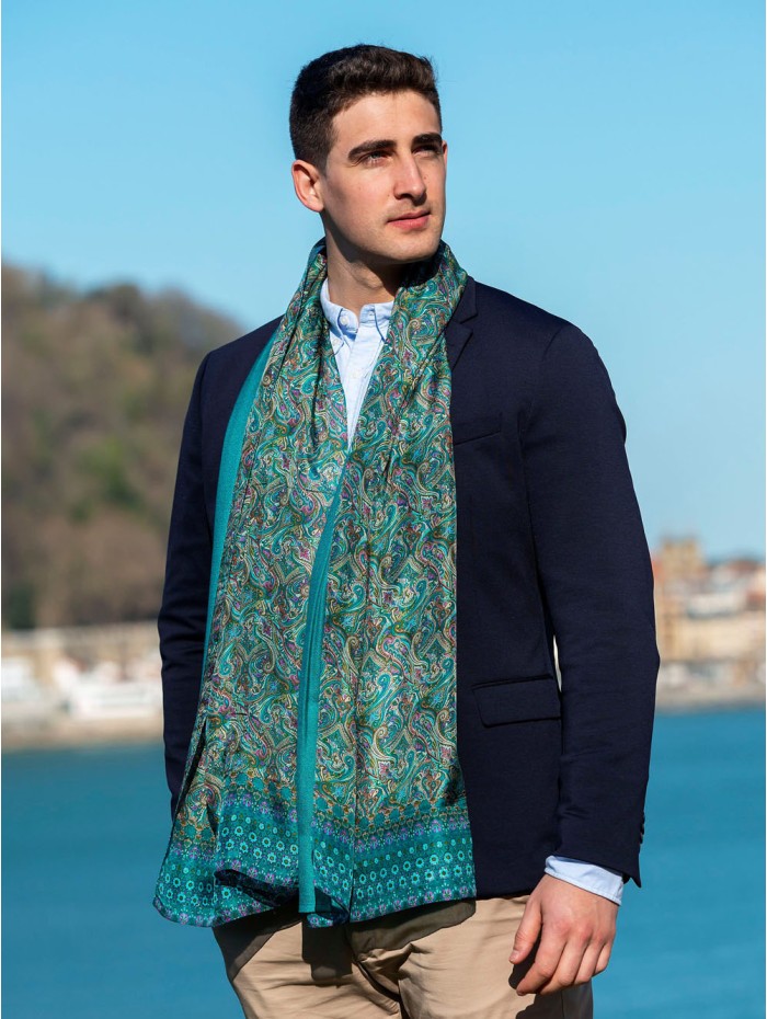 Foulard double en soie ASK81CD