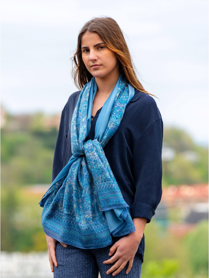 Foulard double en soie ASK80CD
