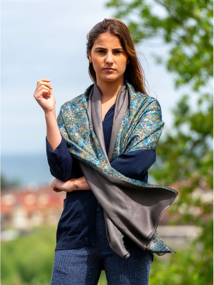 Double silk foulard ASK80CD